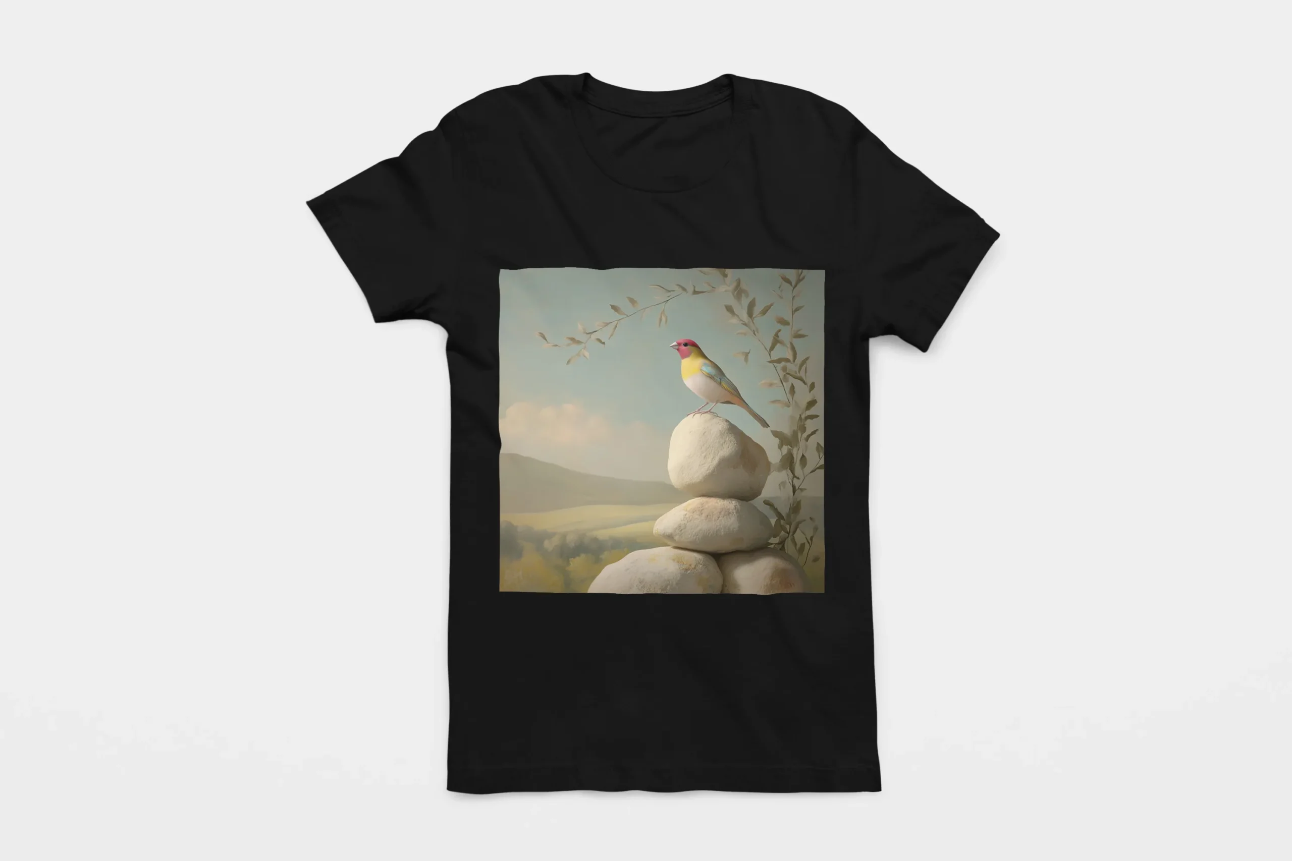 001-FINCH-BLACK-FLAT T-shirt FINCH (#001) – Image 1
