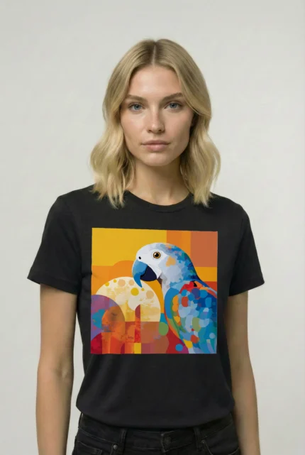 T-shirt AFRICAN GREY PARROT (#002) – Image 2