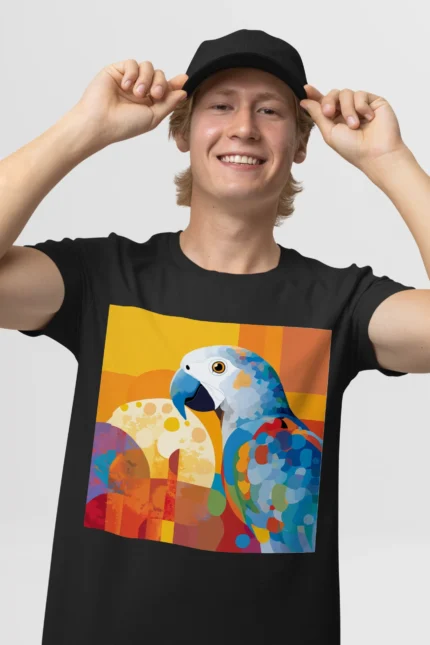 T-shirt AFRICAN GREY PARROT (#002) – Image 4