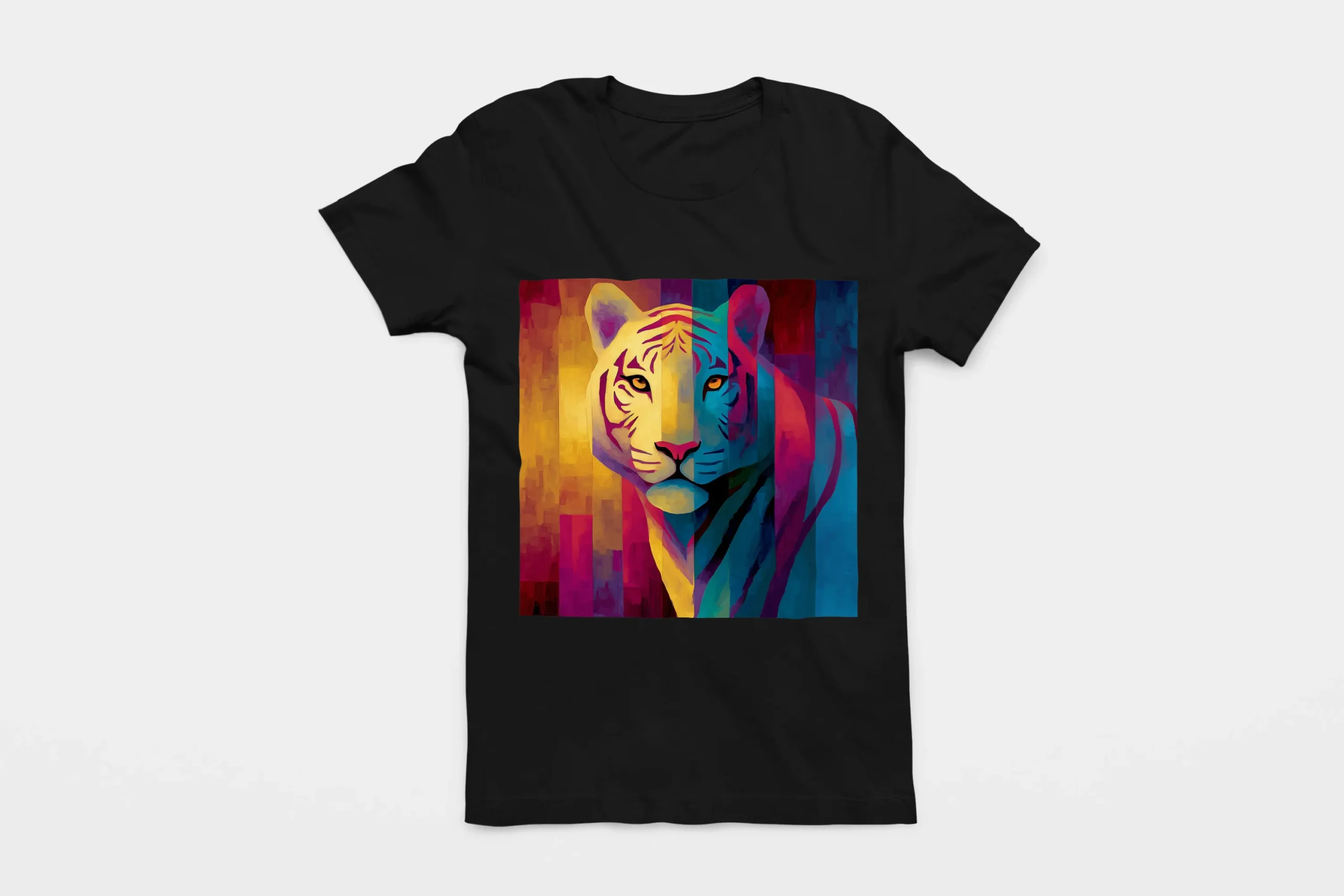002-TIGER-BLACK-FLAT T-shirt TIGER (#002) – Image 1