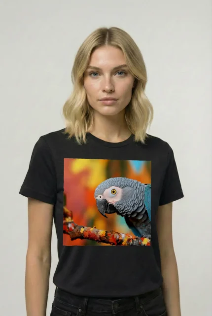 T-shirt AFRICAN GREY PARROT (#003) – Image 2