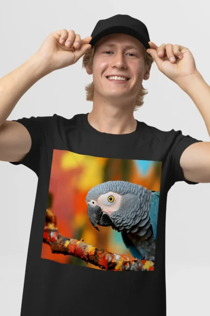 T-shirt AFRICAN GREY PARROT (#003) – Image 4