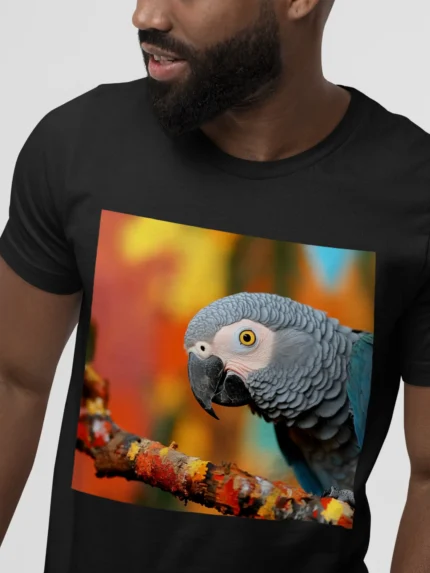 T-shirt AFRICAN GREY PARROT (#003) – Image 5