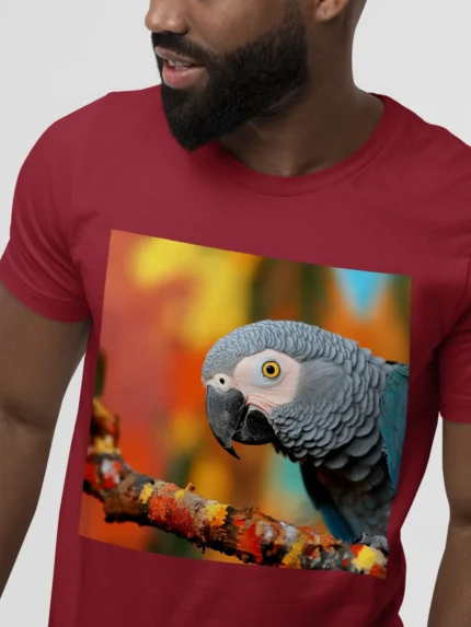 T-shirt AFRICAN GREY PARROT (#003) – Image 10