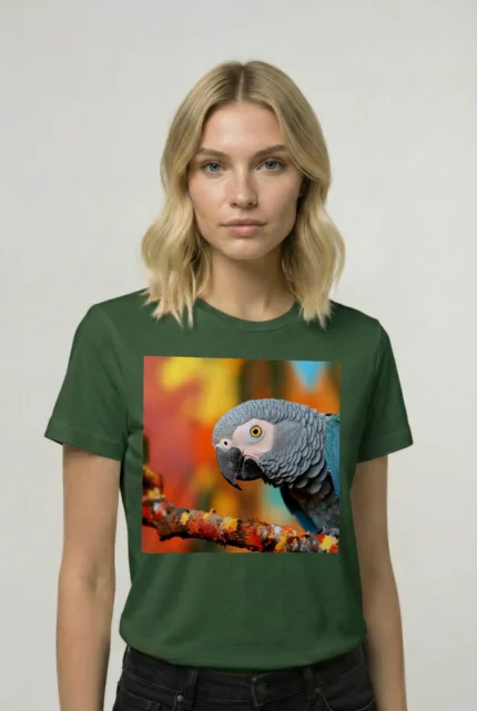 T-shirt AFRICAN GREY PARROT (#003) – Image 12