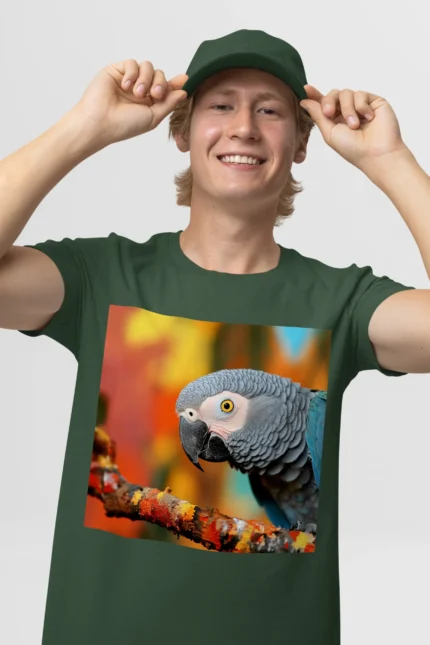 T-shirt AFRICAN GREY PARROT (#003) – Image 14
