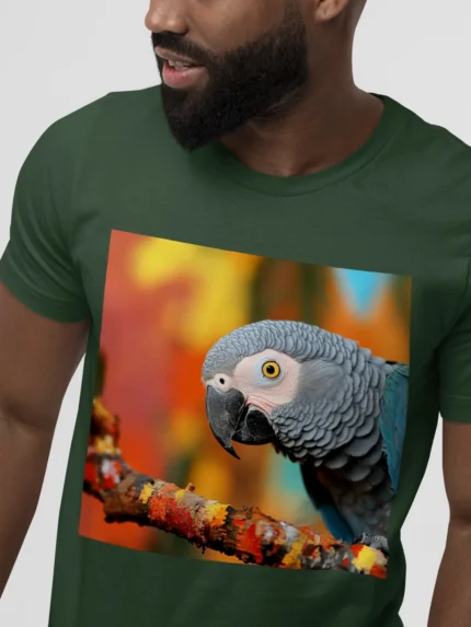 T-shirt AFRICAN GREY PARROT (#003) – Image 15