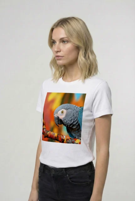 T-shirt AFRICAN GREY PARROT (#003) – Image 28