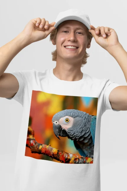 T-shirt AFRICAN GREY PARROT (#003) – Image 29