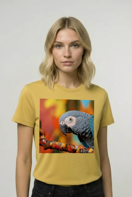 T-shirt AFRICAN GREY PARROT (#003) – Image 32