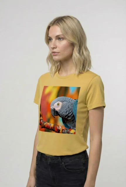 T-shirt AFRICAN GREY PARROT (#003) – Image 33