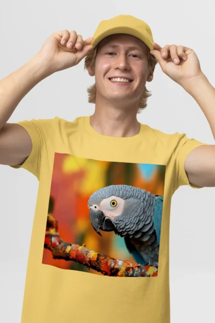 T-shirt AFRICAN GREY PARROT (#003) – Image 34