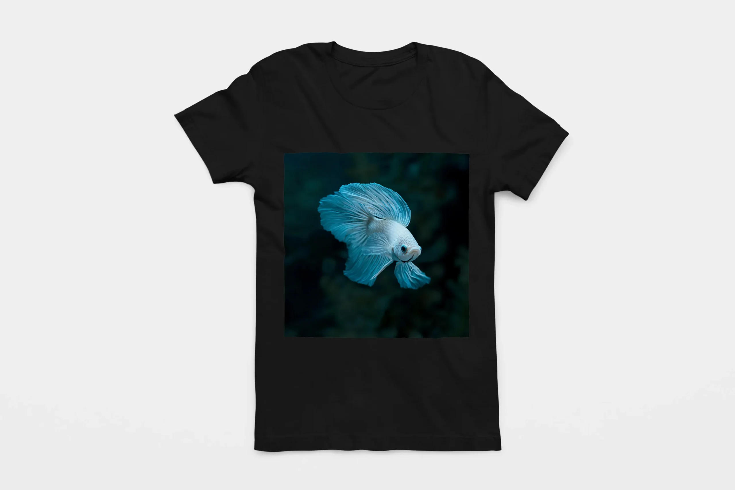 003-BETTA-BLACK-FLAT T-shirt BETTA (#003) – Image 1