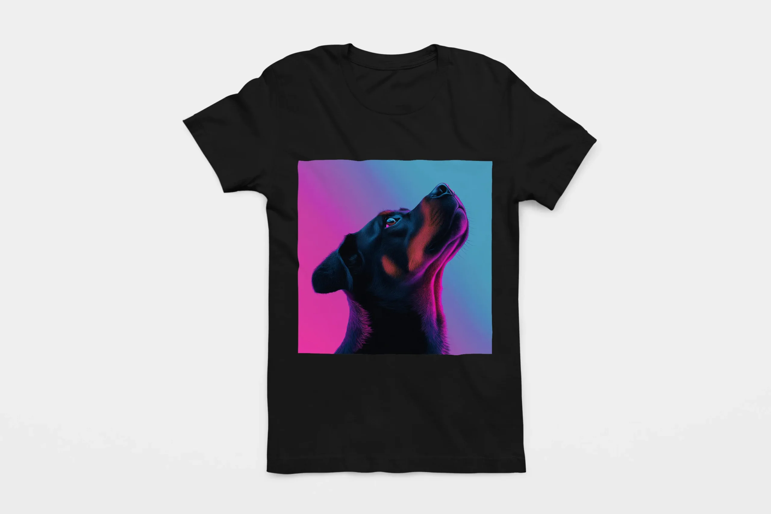 003-ROTTWEILER-BLACK-FLAT T-shirt ROTTWEILER (#003) – Image 1