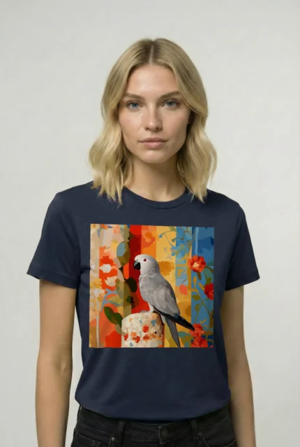 T-shirt AFRICAN GREY PARROT (#004) – Image 17