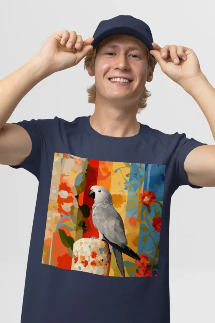 T-shirt AFRICAN GREY PARROT (#004) – Image 19