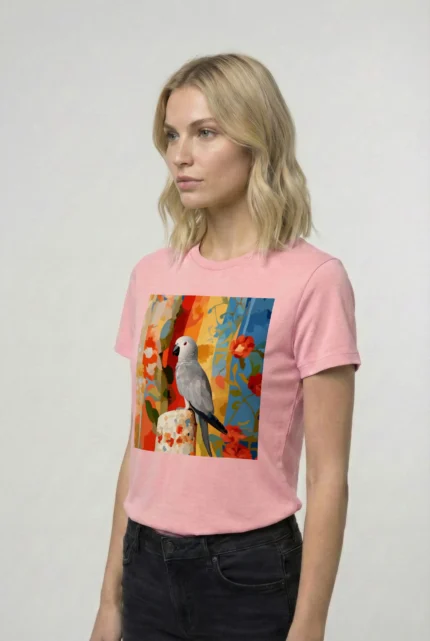 T-shirt AFRICAN GREY PARROT (#004) – Image 23