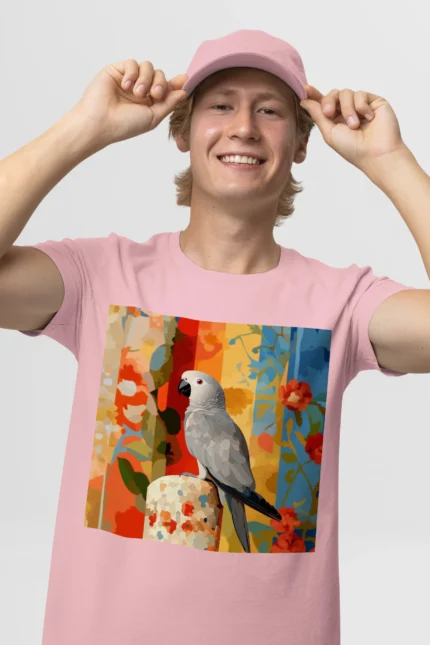 T-shirt AFRICAN GREY PARROT (#004) – Image 24