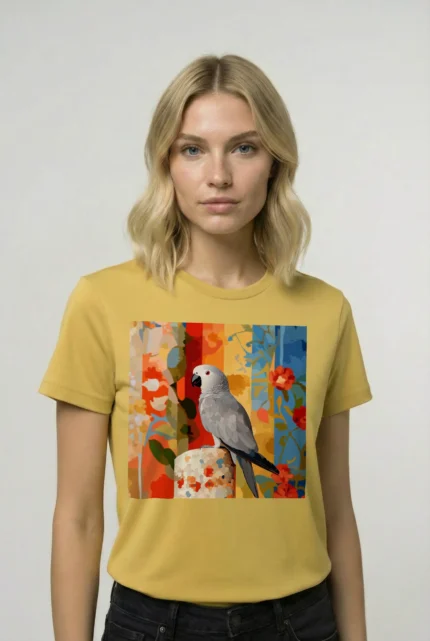 T-shirt AFRICAN GREY PARROT (#004) – Image 32