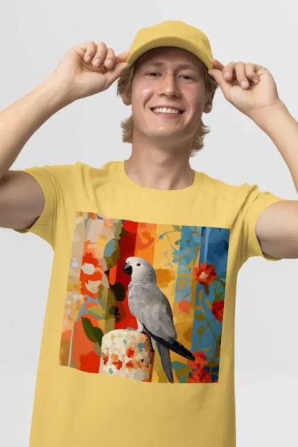T-shirt AFRICAN GREY PARROT (#004) – Image 34