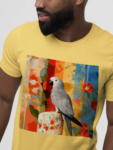 T-shirt AFRICAN GREY PARROT (#004) – Image 35