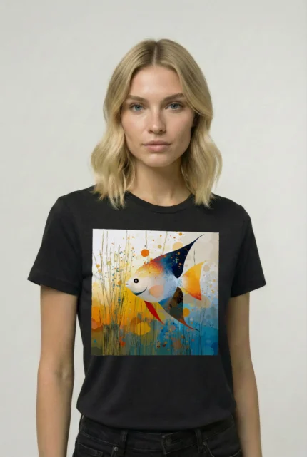 T-shirt ANGELFISH POISSON ANGE (#004) – Image 2