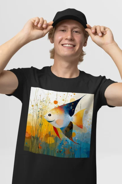 T-shirt ANGELFISH POISSON ANGE (#004) – Image 4