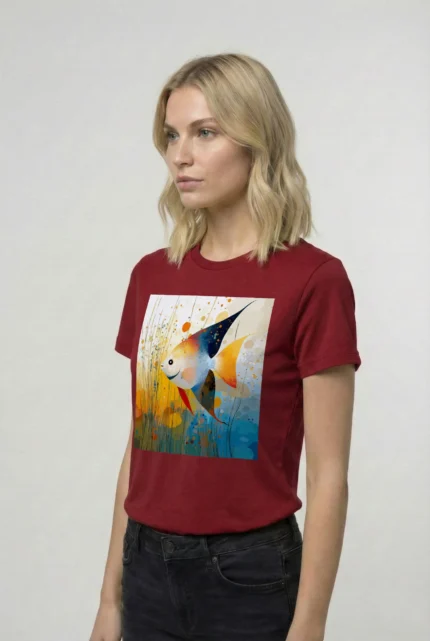 T-shirt ANGELFISH POISSON ANGE (#004) – Image 8