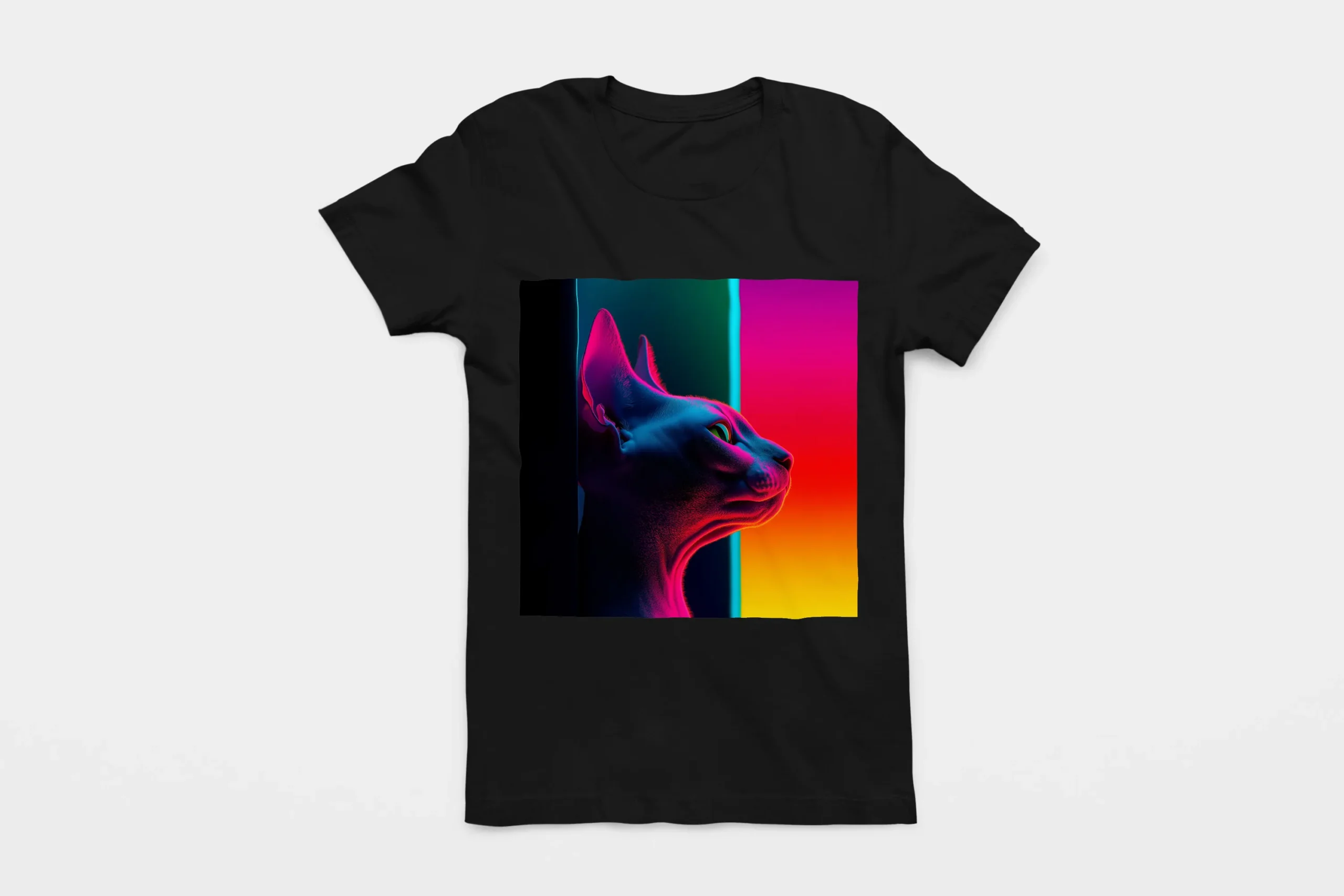 004-SPHYNX-BLACK-FLAT T-shirt SPHYNX (#004) – Image 1