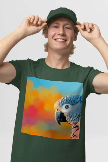 T-shirt AFRICAN GREY PARROT (#005) – Image 14