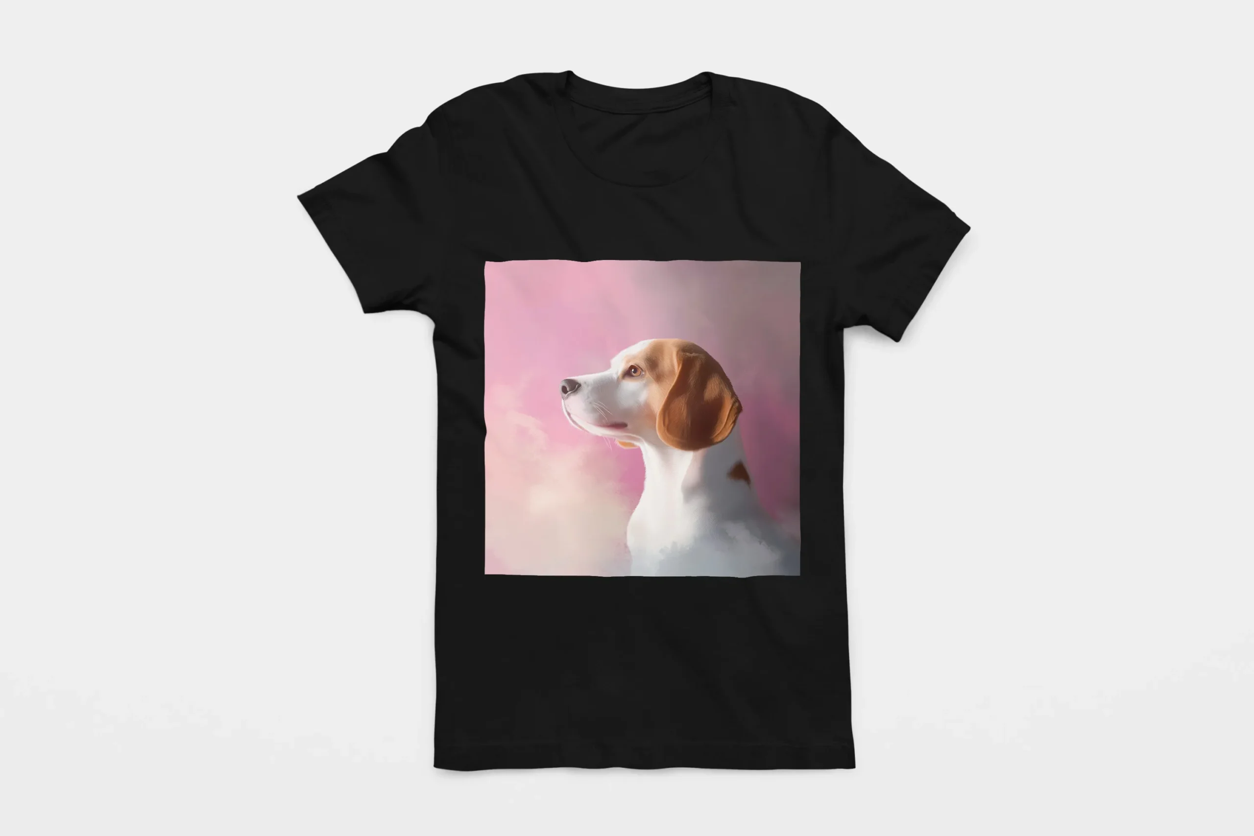 005-BEAGLE-BLACK-FLAT T-shirt BEAGLE (#005) – Image 1