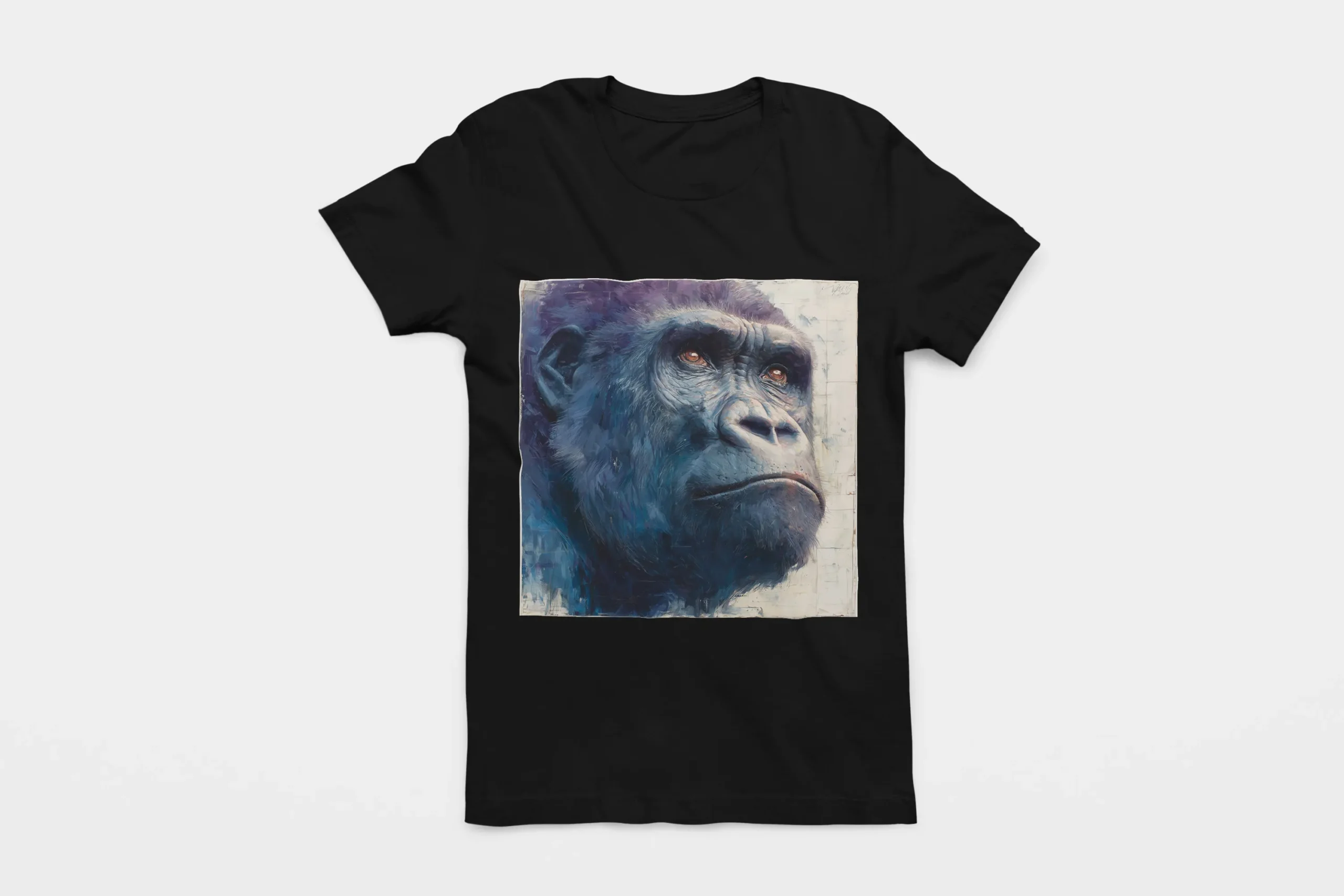 005-GORILLA-BLACK-FLAT T-shirt GORILLA (#005) – Image 1