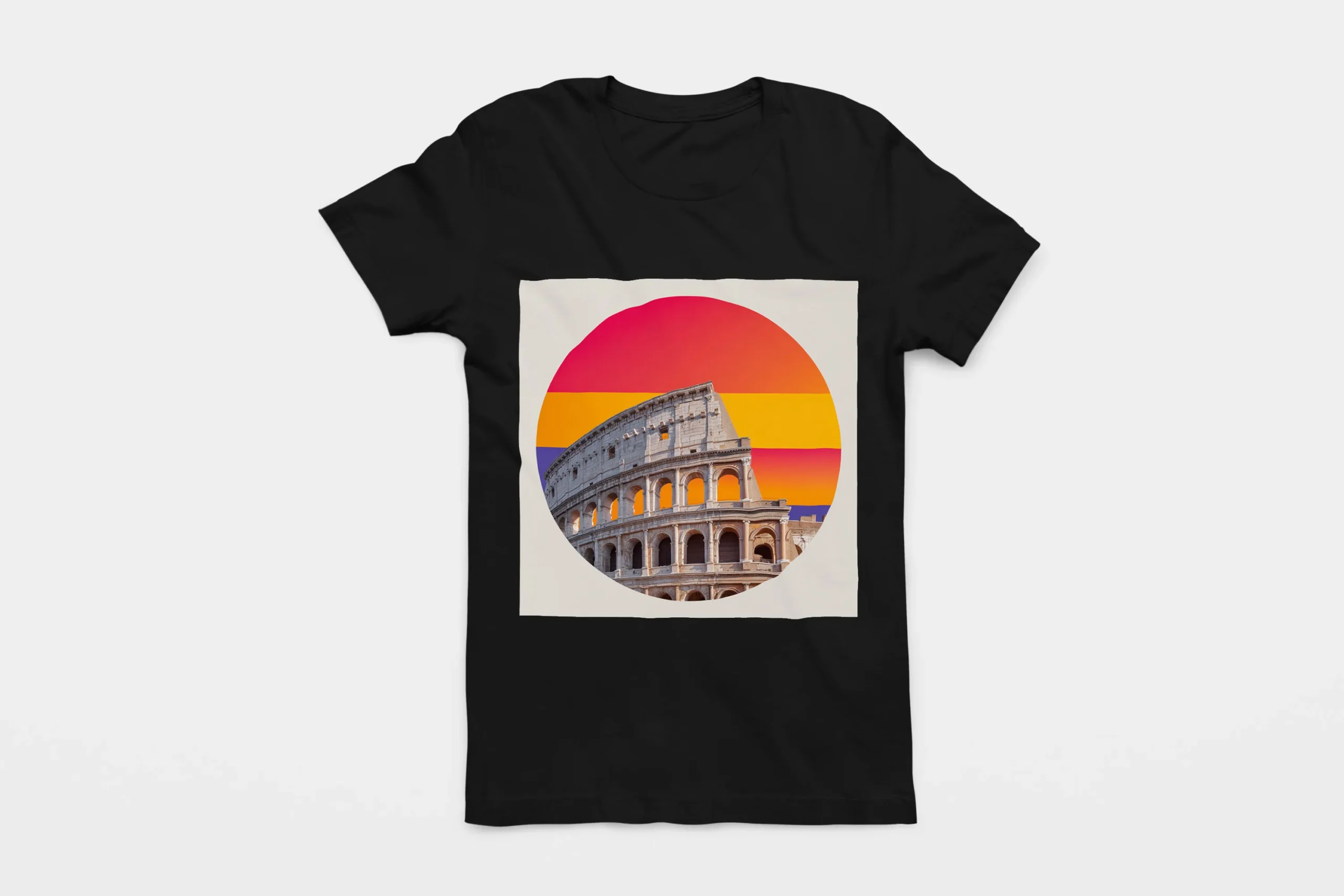 005-ROME-BLACK-FLAT T-shirt ROME (#005) – Image 1
