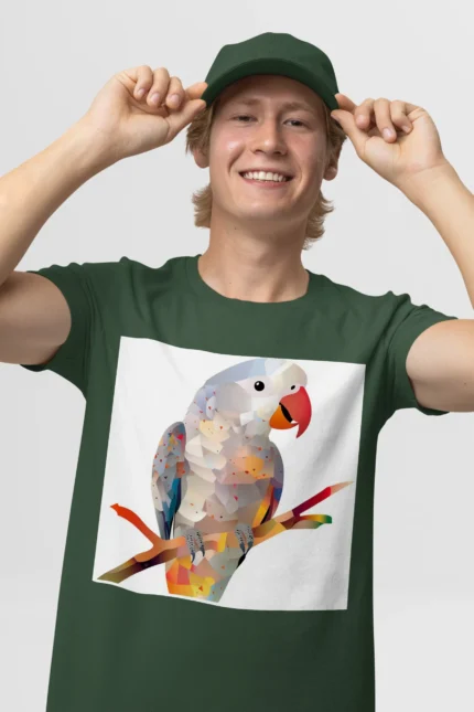 T-shirt AFRICAN GREY PARROT (#006) – Image 14