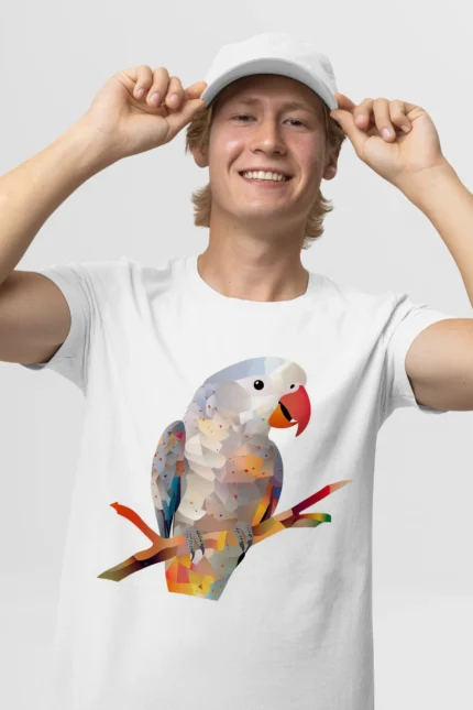 T-shirt AFRICAN GREY PARROT (#006) – Image 29