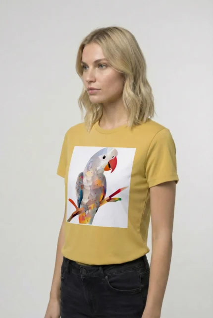 T-shirt AFRICAN GREY PARROT (#006) – Image 33
