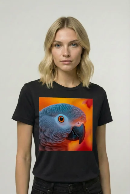 T-shirt AFRICAN GREY PARROT (#007) – Image 2