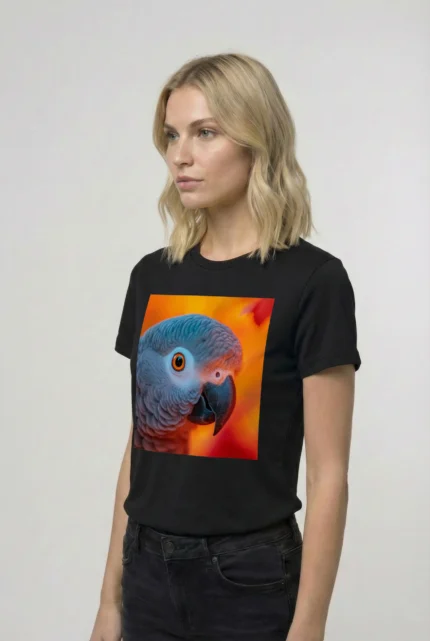 T-shirt AFRICAN GREY PARROT (#007) – Image 3