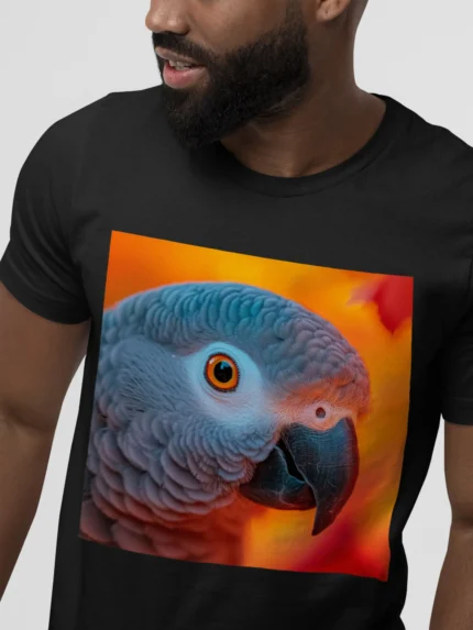 T-shirt AFRICAN GREY PARROT (#007) – Image 5
