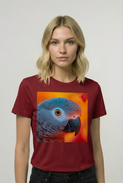 T-shirt AFRICAN GREY PARROT (#007) – Image 7