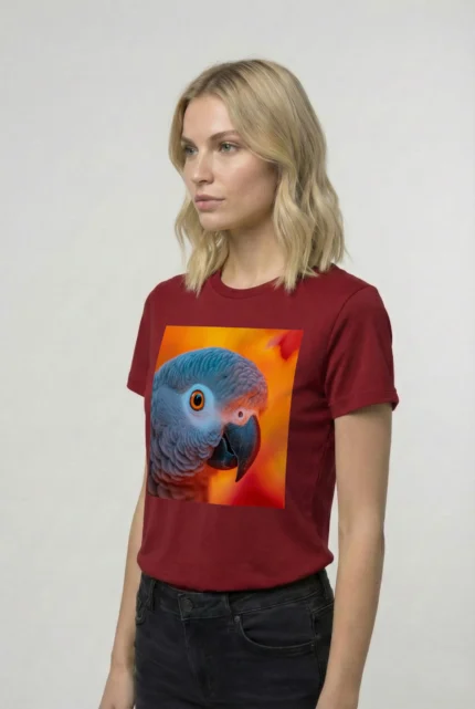 T-shirt AFRICAN GREY PARROT (#007) – Image 8