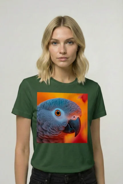 T-shirt AFRICAN GREY PARROT (#007) – Image 12