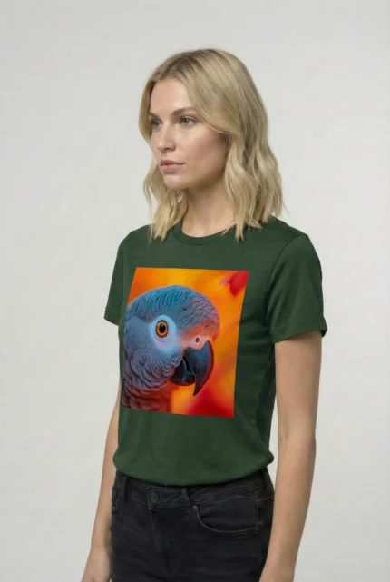 T-shirt AFRICAN GREY PARROT (#007) – Image 13