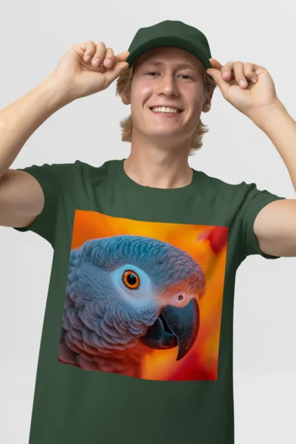 T-shirt AFRICAN GREY PARROT (#007) – Image 14