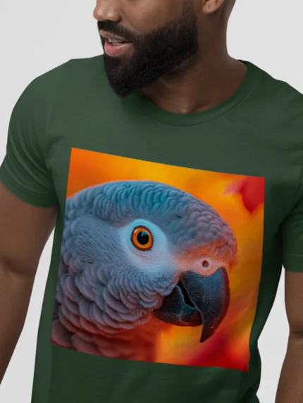 T-shirt AFRICAN GREY PARROT (#007) – Image 15