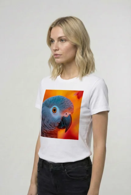 T-shirt AFRICAN GREY PARROT (#007) – Image 28