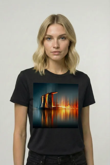 T-shirt SINGAPOUR (#007) – Image 2