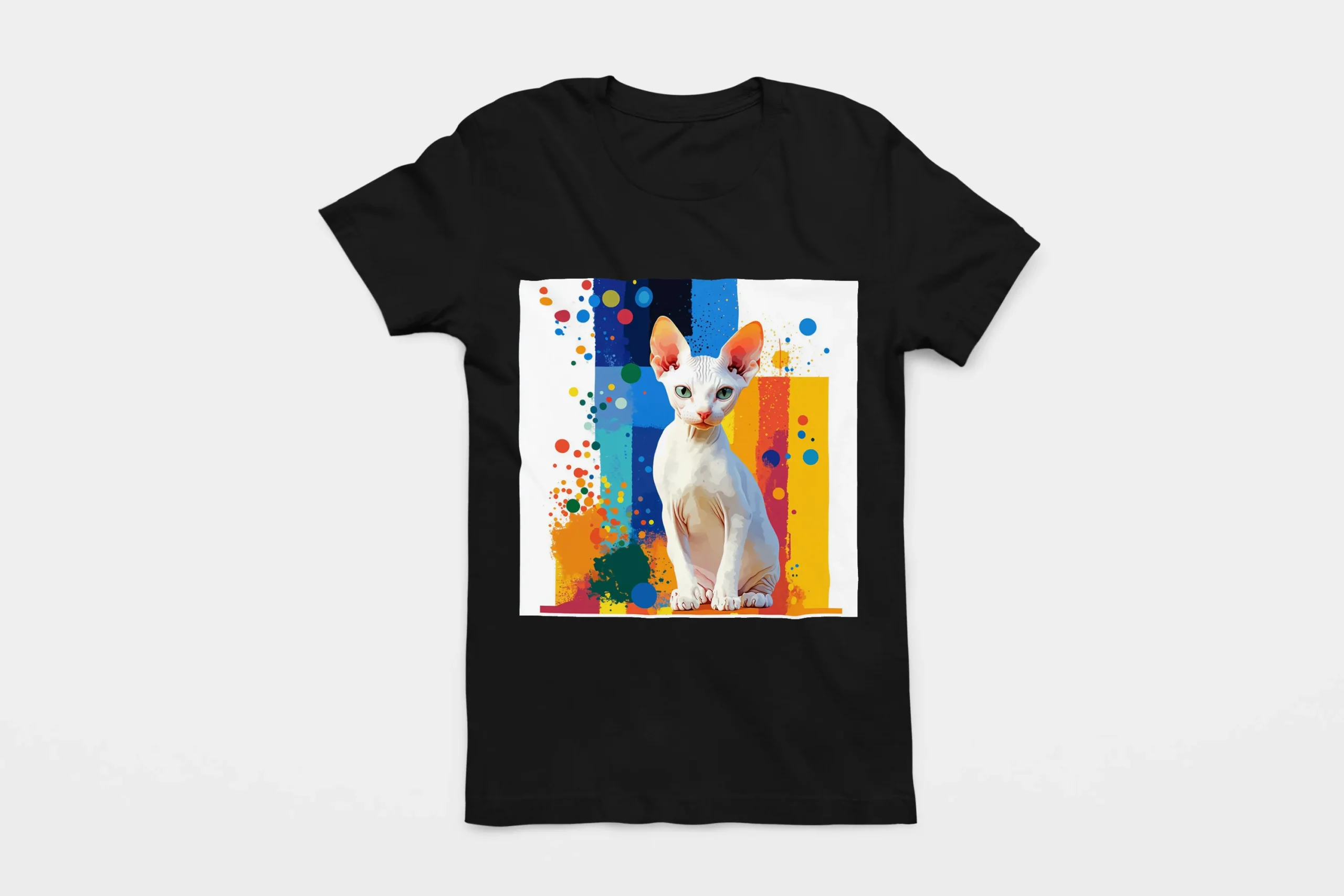 007-SPHYNX-BLACK-FLAT T-shirt SPHYNX (#007) – Image 1