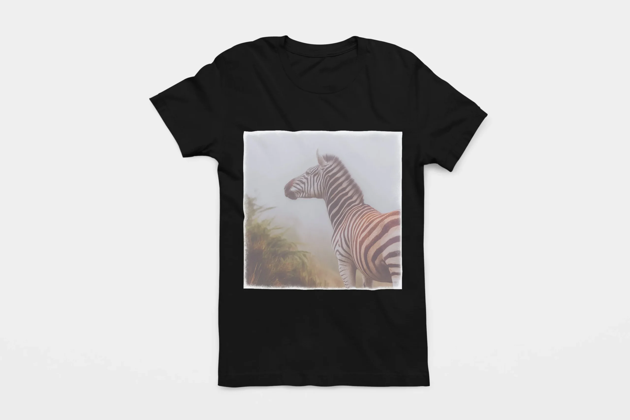 008-ZEBRA-BLACK-FLAT T-shirt ZEBRA (#008) – Image 1