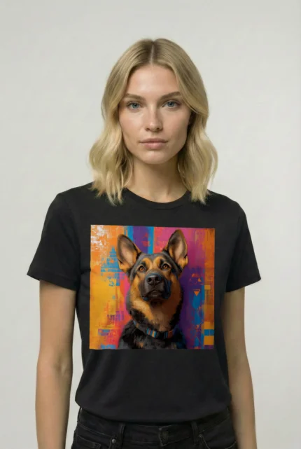 T-shirt GERMAN SHEPHERD (#009) – Image 2